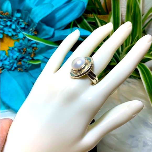 Silpada ring pearl 925 silver 6 wedding formals - Picture 10 of 10